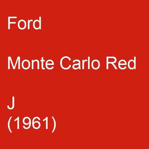 Ford, Monte Carlo Red, J (1961).